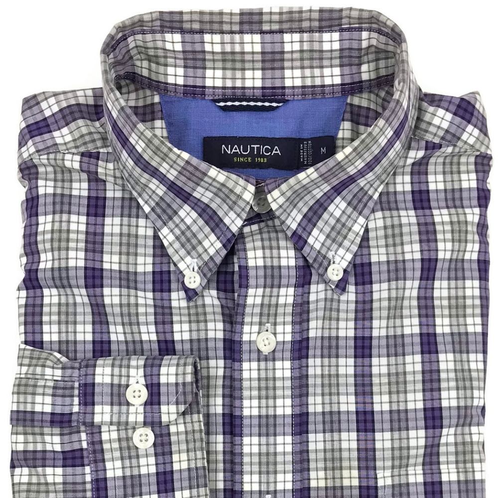 Nautica Classic Fit Shirt Men's Size Medium Plaid